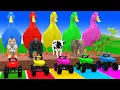 Download Lagu Long Slide Game With Cow Elephant Gorilla Hippopotamus Tiger 3d Animal Game Funny 3d Animals