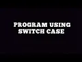 case java program shorts programmng