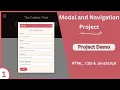 JavaScript Signup Modal and Navigation - Project Demo