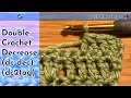 Double Crochet Decrease dc dec dc2tog Just The Steps Crochet