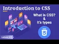 What is CSS CSS and its types Inline CSS Internal CSS and External CSS Web Designing Course