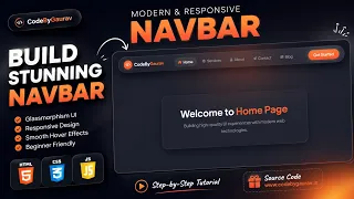 Responsive Navbar Using HTML CSS Modern Navigation Bar Tutorial