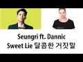 Lagu Seungri 승리 - Sweet Lie 달콤한 거짓말 ft. Dannic (Color Coded Lyrics ENGLISH/ROM/HAN)