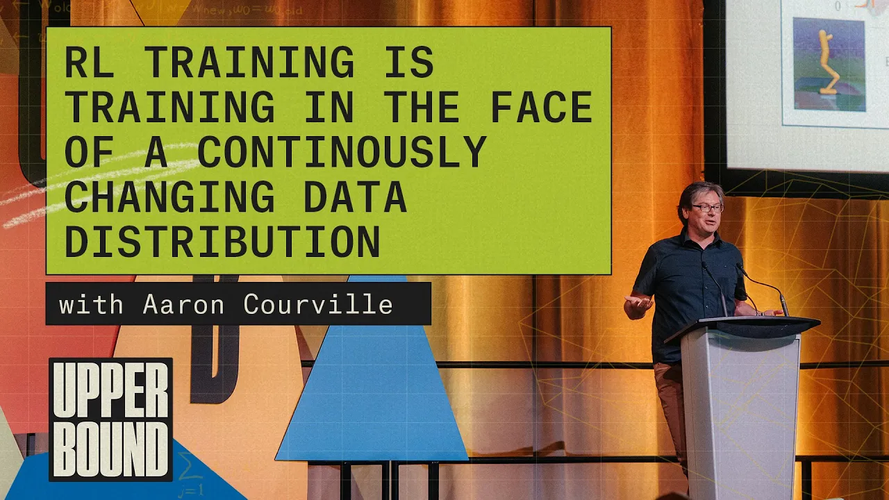 Upper Bound 2023: RL Training is Training in the Face of a Continuously Changing Data Distribution
