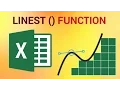 How to Use the LINEST Function in Excel 2016