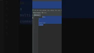 This is a multi-line comment in Python