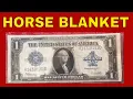 Rare One Dollar silver certificate bill worth money Currency to look for