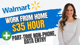WALMART Will Pay You 35 Hour Part-Time Non-Phone Data Entry Work From Home Jobs USA Only