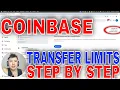 How To Find Coinbase Account Transfer Limits