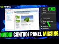 NVIDIA Control Panel Display Settings Missing Windows 11 Nvidia Control Panel Not Showing 2025