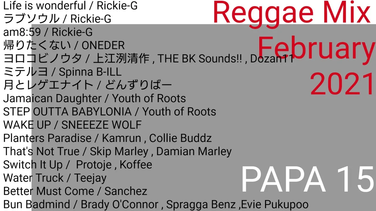 REGGAE MIX february 2021 Rickie-G,Spinna B-ILL,Youth of Roots, Dozan11,Protoje , Koffee,Sanchez