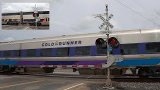 CDTX 8304 2107 Gold Runner Trains Kibby Rd Railroad Crossing Merced CA