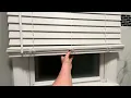 CORDLESS blinds - How to open close raise and lower 2 faux wood