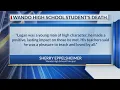 Wando mourns student s death