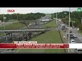 Fiery crash damages I-85 overpass