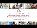 Module 2 the Self-Directed Services Team