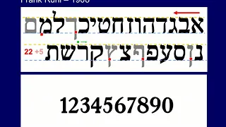 Hebrew typography reflections of a Latin type