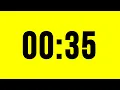 35 Second Timer Countdown No Music With Alarm
