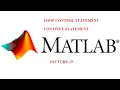 Continue Statement Loop Control Statement End Statement MATLAB Basics R2018a