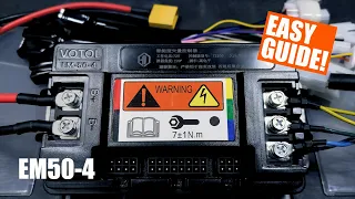 Votol Controller How to Wire or Install Votol EM50-4 Controller Brushless DC BLDC Controller