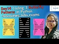 Day14 Coding series 3 Butterfly Patterns in Interviews Jobs exams programming Target45