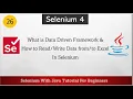 What is Data Driven Framework How To Read Data From Excel How To Write Data Into Excel