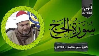 الشيخ محمد عبد الوهاب الطنطاوي ماتيسر من سورة الحج 