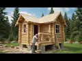 Lagu Man Builds His Own Log House in the Forest | From Start to Finish