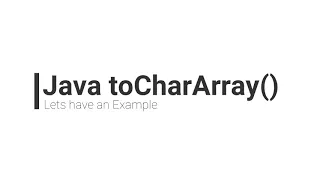 How to use Split Substring and toCharArray for Beginners in Java