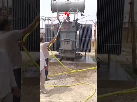 Why water is sprayed on Electric Transformers?
