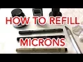 How to refill Microns easily Micron Life Hack Use your own quality inks and save money