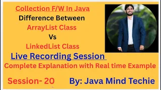 Collection in Java Difference Between ArrayList Vs LinkedList Explain By Amit