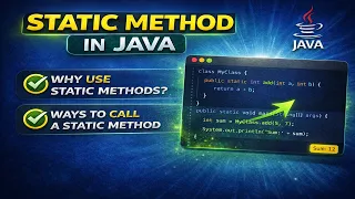 Java Static Method Explained in Hindi Static Method Example for Beginners