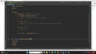 JavaScript Recursive Factorial Function