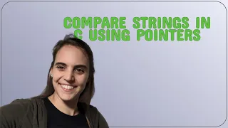 Compare strings in C using pointers