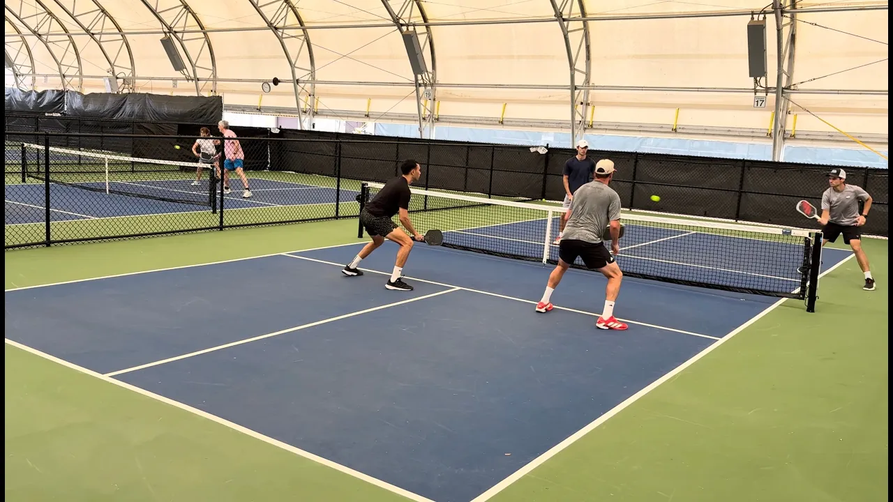 Top Notch Pickelball in Opelika, AL, Hewett/Rettke vs. Rudden/Brown