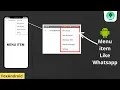 Options menu item - Android studio tutorial