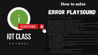 How To Solve Playsound A problem occured in unitializing MCI