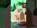 A Gingerbread House made of cake