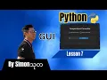 Lesson7 Intro to GUI - Python for Beginners in Burmese by SimonThuta