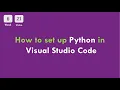 6-21 CS50x In Arabic - How to set up Python in Visual Studio Code 2021