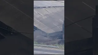 Chopper shows the damage caused after several lanes of I-95 collapsed
