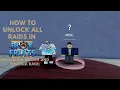 How To Unlock ALL RAIDS In Blox Fruit Including Dough Phoenix Raid