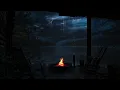 Download Lagu 🌩️ Serene Cabin Evening | Thunderstorm \u0026 Firelight in the Rainy Wilderness 🔥🌙