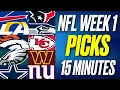 NFL WEEK 1 PICKS 2026 in 15 MINUTES For Every Game