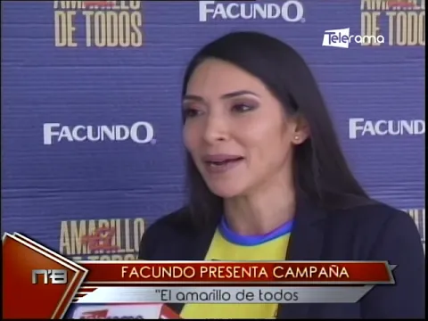Facundo presenta campaña El amarillo de todos