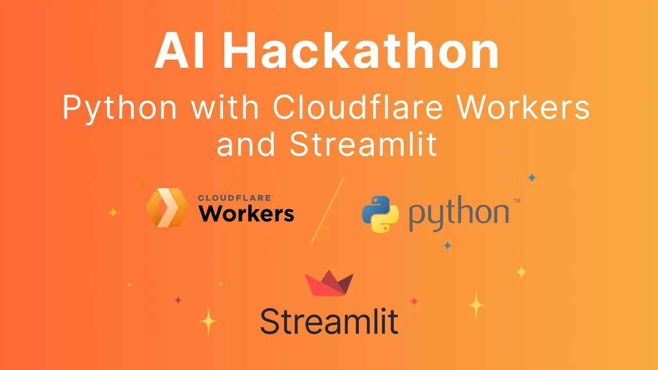 AI Hackathon - Python with Cloudflare Workers and Streamlit