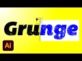 Add Gritty Grunge Textures To Editable Text In Illustrator CC