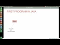 First Java Program on Ubuntu