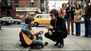 Street Kid Playing Dylan s Song with Broken Guitar Dylan Stopped Walking and Did THIS